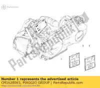 CM1628065, Piaggio Group, engine vespa lx 150 2012, New