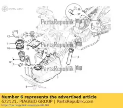 Aquí puede pedir tubo de ventilación de combustible de Piaggio Group , con el número de pieza 672121: