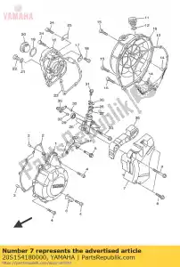 yamaha 20S154180000 cover, chain case - Bottom side