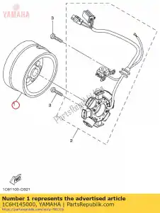 yamaha 1C6H145000 rotor assy - Bottom side