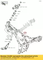 32160078418R, Kawasaki, frame-comp, f.s. black ex300bffa kawasaki  ninja 300 2013 2014 2015 2016 2017, Nowy