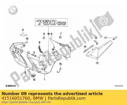 Ici, vous pouvez commander le serrer auprès de BMW , avec le numéro de pièce 41516051760: