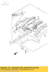 filter, buitenste van Suzuki, met onderdeel nummer 1378520H00, bestel je hier online: