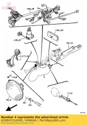 Ici, vous pouvez commander le lentille, phare auprès de Yamaha , avec le numéro de pièce 42X84321A000: