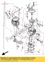 naald set van Yamaha, met onderdeel nummer 3CN1490J0000, bestel je hier online: