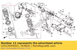 Aquí puede pedir sello de polvo de Honda , con el número de pieza 52422KM4003: