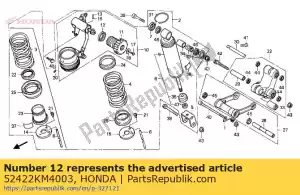 Honda 52422KM4003 sello de polvo - Lado inferior