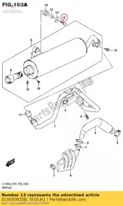 Suzuki 015000835B tornillo - Lado inferior