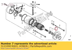 Honda 31210HC4003 corchete comp., fr. - Lado inferior