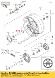 Ici, vous pouvez commander le collier, moyeu rr, 20. 2x28x14 zx100 auprès de Kawasaki , avec le numéro de pièce 921520892: