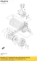 2145144B00, Suzuki, plaatkoppeling, dr suzuki  c dr vl xf 650 1500 1997 1998 1999 2000 2001 2002 2003 2004 2005 2006 2007 2008 2009 2017 2018 2019, Nieuw