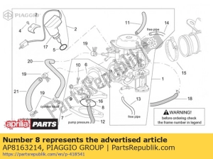 aprilia AP8163214 o-ring - Unterseite