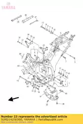 Ici, vous pouvez commander le support, arrière supérieur 1 auprès de Yamaha , avec le numéro de pièce 5UM21425E000: