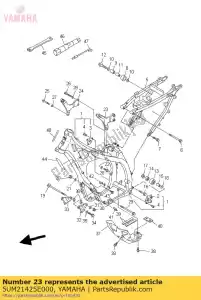 yamaha 5UM21425E000 support, arrière supérieur 1 - La partie au fond