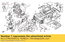 Aqui você pode pedir o caixa, porta-malas * r303m * em Honda , com o número da peça 81111MCA000ZV: