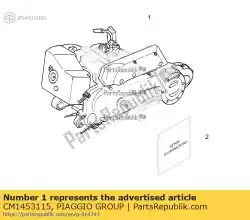 Aqui você pode pedir o motor 50 2t em Piaggio Group , com o número da peça CM1453115: