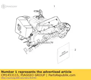 Piaggio Group CM1453115 motor 50 2t - Lado inferior