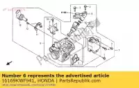 16169KWF941, Honda, quedarse, cable honda cbf  m cbf125m 125 , Nuevo