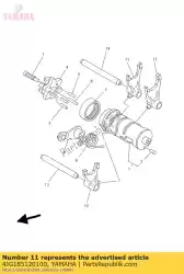 Aqui você pode pedir o garfo, turno 2 em Yamaha , com o número da peça 4JG185120100: