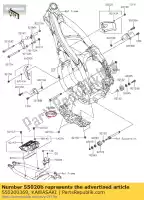 550200369, Kawasaki, garde, patin kx450d7f kawasaki  klx kx 450 2006 2007 2008 2009 2010 2011 2012 2013 2014 2015 2016 2017 2018 2019 2020 2021, Nouveau