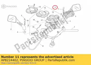 Piaggio Group AP8224402 deska rozdzielcza kompletna - Dół