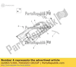 Ici, vous pouvez commander le couvertures auprès de Piaggio Group , avec le numéro de pièce GU06573300: