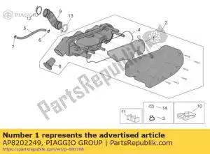 Piaggio Group AP8202249 filtr powietrza - Dół