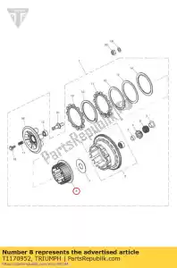 triumph T1170952 centre comp, clutch - Bottom side