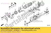 24321HC0000, Honda, shifter, tambor honda  trx 300 420 500 520 2000 2001 2002 2003 2004 2005 2006 2007 2008 2010 2011 2012 2013 2017 2018 2019 2020, Novo