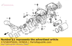 Here you can order the no description available at the moment from Honda, with part number 17258HP5600: