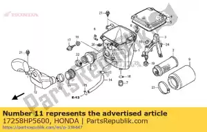 honda 17258HP5600 geen beschrijving beschikbaar op dit moment - Onderkant