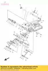 Aquí puede pedir quédate, chaih caso 1 de Yamaha , con el número de pieza 2D2221310000: