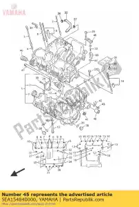 yamaha 5EA154840000 braçadeira 2 - Lado inferior