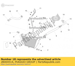 Aprilia 2B004514, Rubberen bescherming, OEM: Aprilia 2B004514