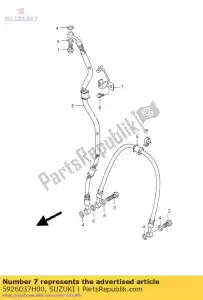 suzuki 5926037H00 pince, fr bk hos - La partie au fond