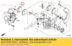 Aquí puede pedir juego de almohadillas, fr. Freno de Honda , con el número de pieza 06435HP7A01: