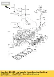 Ici, vous pouvez commander le tube-assy auprès de Kawasaki , avec le numéro de pièce 510441221: