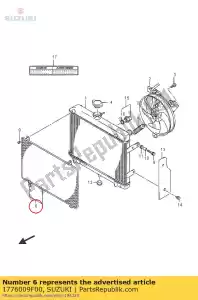 suzuki 1776009F00 ok?adka komp., radi - Dół