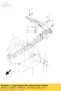 yamaha 5SEF151100P7 b?otnik przód (dgnm1) - Dół