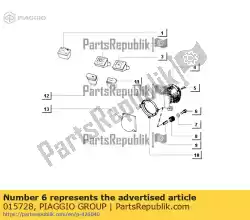 Qui puoi ordinare vite da Piaggio Group , con numero parte 015728: