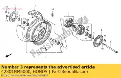 Aqui você pode pedir o eixo da roda traseira em Honda , com o número da peça 42301MM5000: