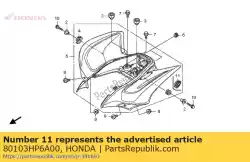 Here you can order the no description available at the moment from Honda, with part number 80103HP6A00: