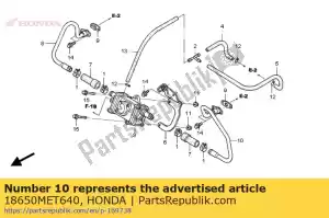 honda 18650MET640 tuyau de comp., l. air - La partie au fond