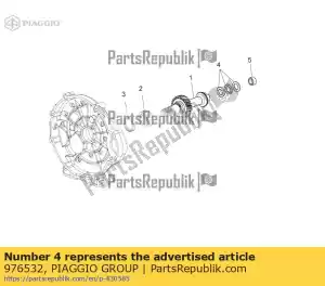 Piaggio Group 976532 thrust bearing - Bottom side