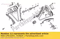 90011MCS000, Honda, bullone, perno tenditore honda st 1300 2002 2003 2004 2006 2007 2008 2009 2010, Nuovo