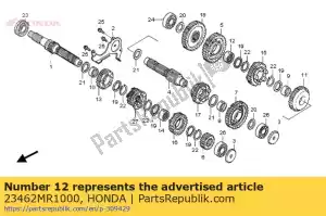 Honda 23462MR1000 cuello, estría, 25x28x10. - Lado inferior
