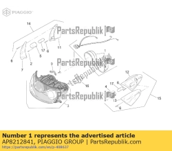 Aprilia AP8212841, Os?ona przedniego reflektora, OEM: Aprilia AP8212841