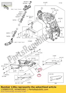 Kawasaki 130BB1035 bolt-flanged,10x35 - Bottom side