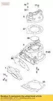 50330005000, KTM, cylinder 54,25 mm 125'98 ktm egs exc mxc six sx 125 200 1997 1998 1999 2000, New