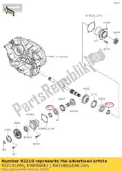 Ici, vous pouvez commander le écrou, 30 mm kvf650-a1 auprès de Kawasaki , avec le numéro de pièce 922101294: